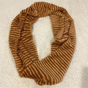 NWT anthropologie orange striped infinity scarf
